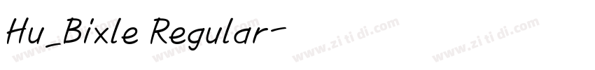 Hu_Bixle Regular字体转换
